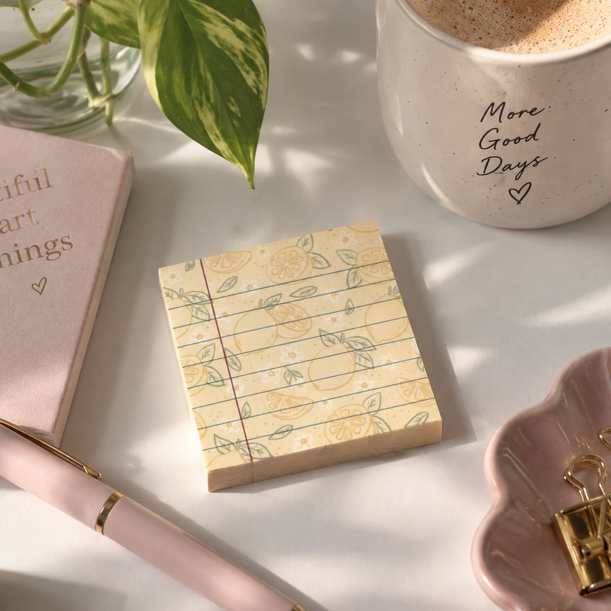 Lemon Yellow Sticky Notes