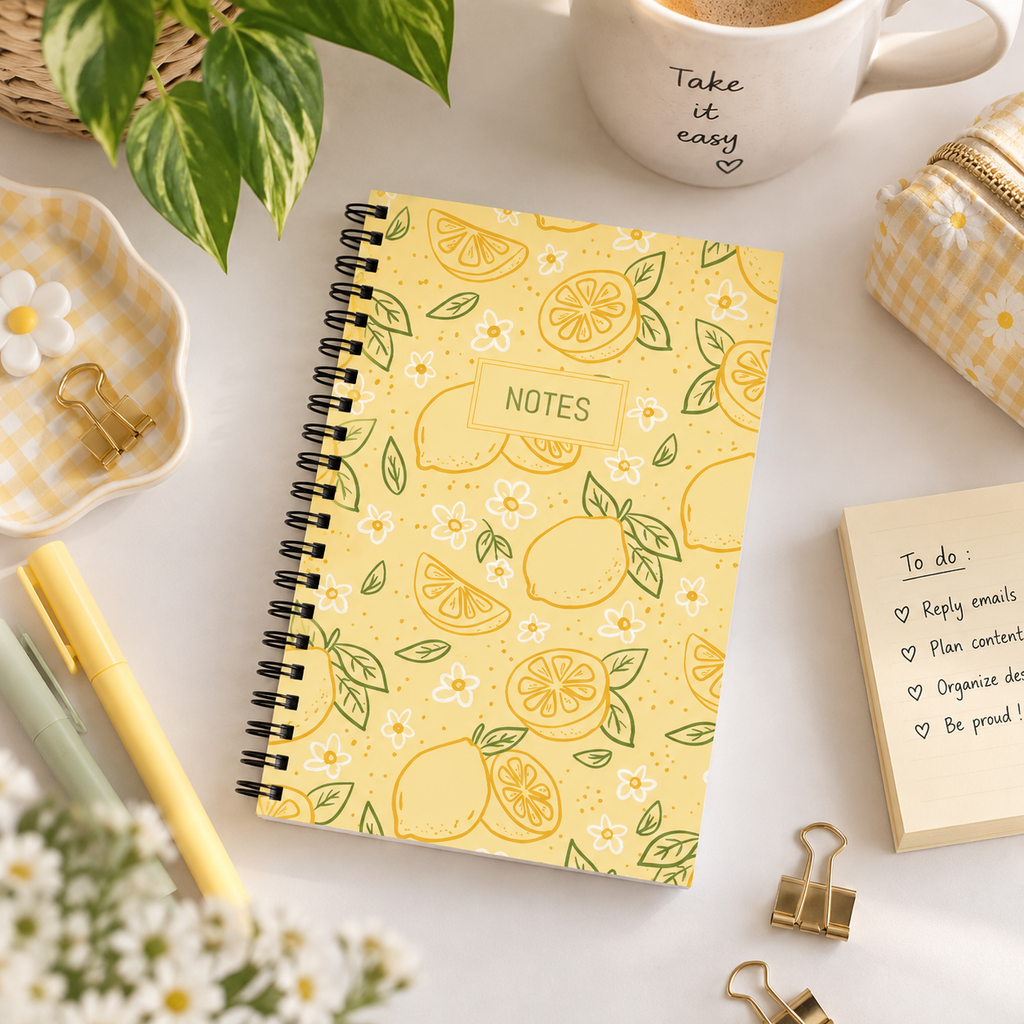 Carnet Jaune Citron