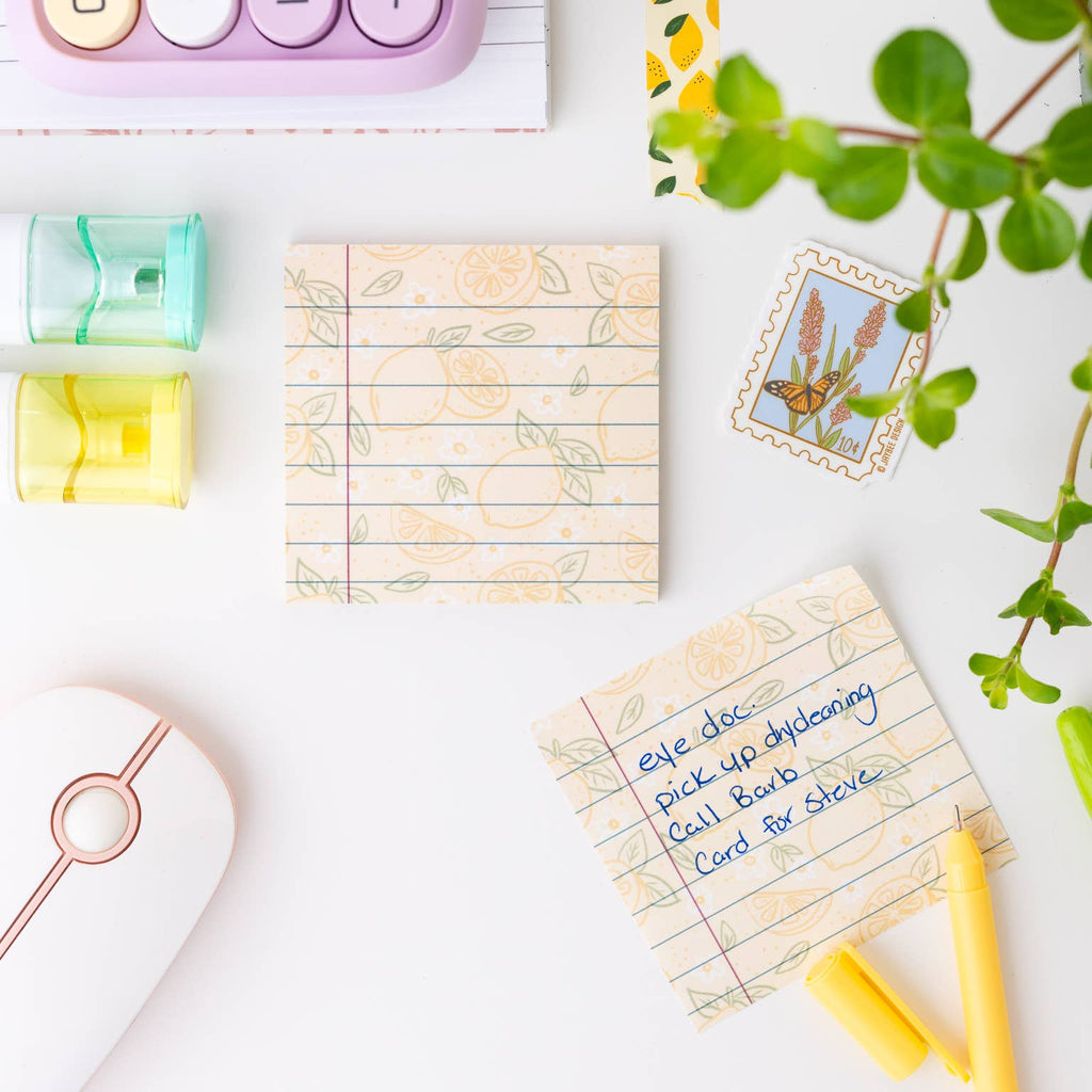 Lemon Yellow Sticky Notes