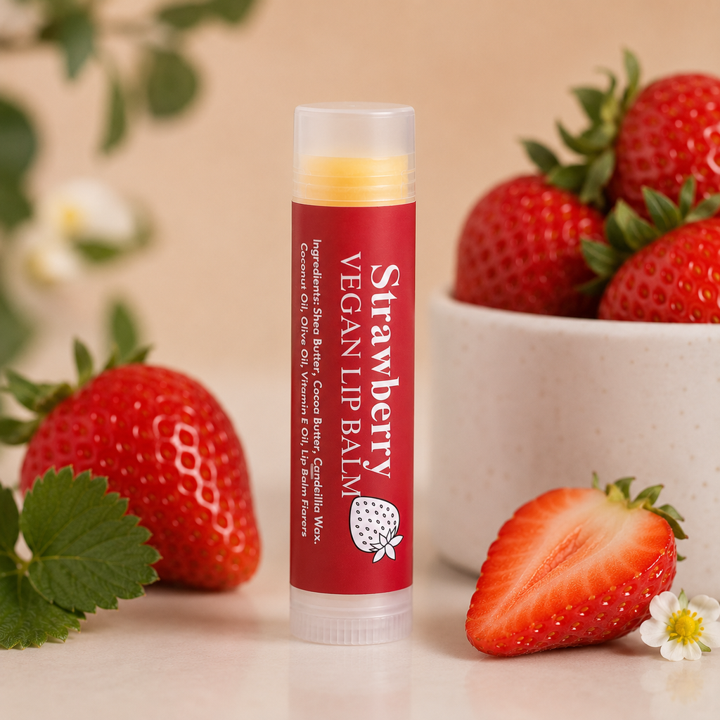 Vegan Strawberry Lip Butter