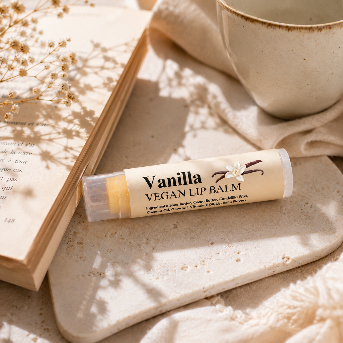 Organic Vegan Vanilla Lip Butter